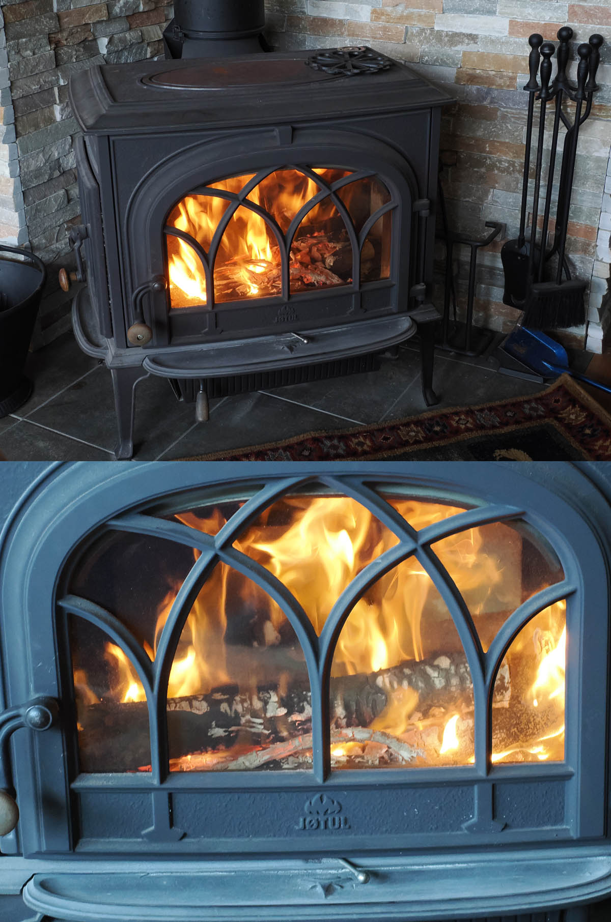 薪ストーブと薪割り